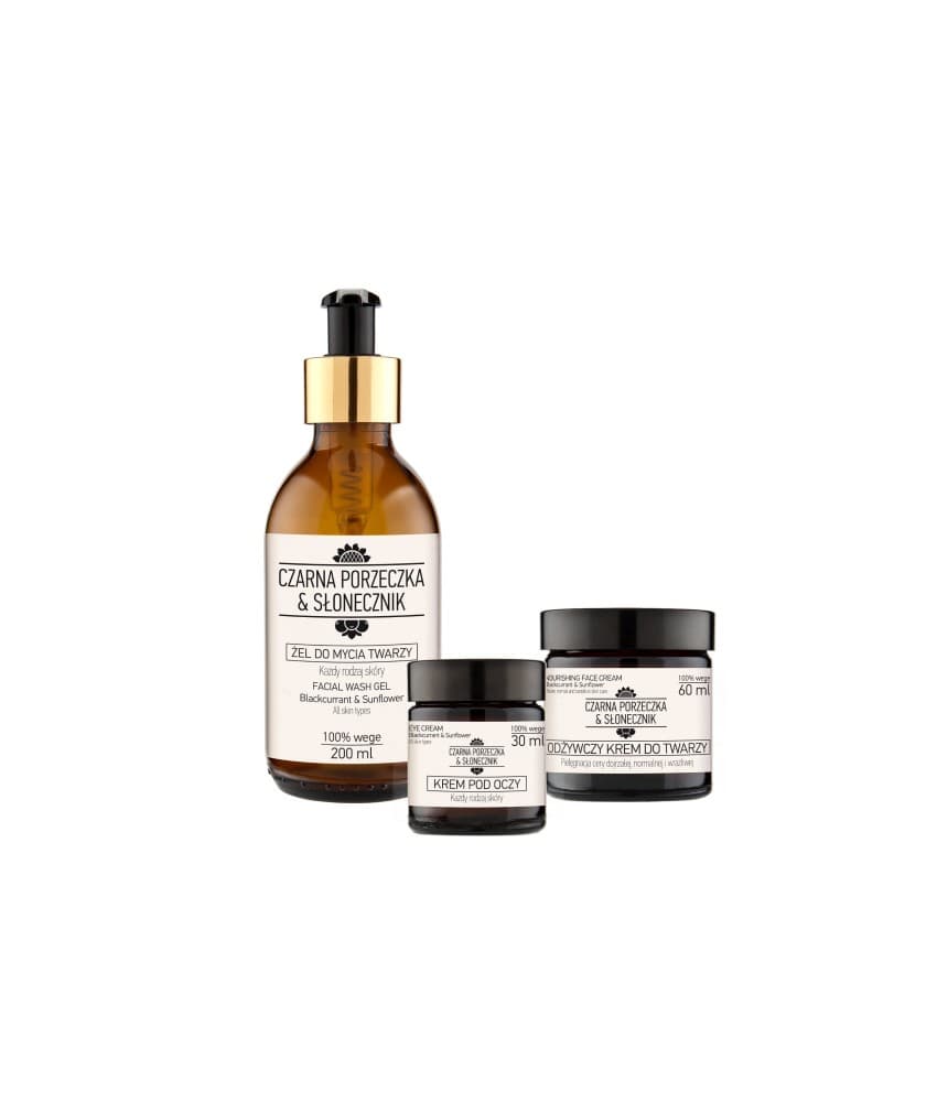 Zestaw dla niego czarna porzeczka & słonecznik na prezent - naturalne pochodzenie składników