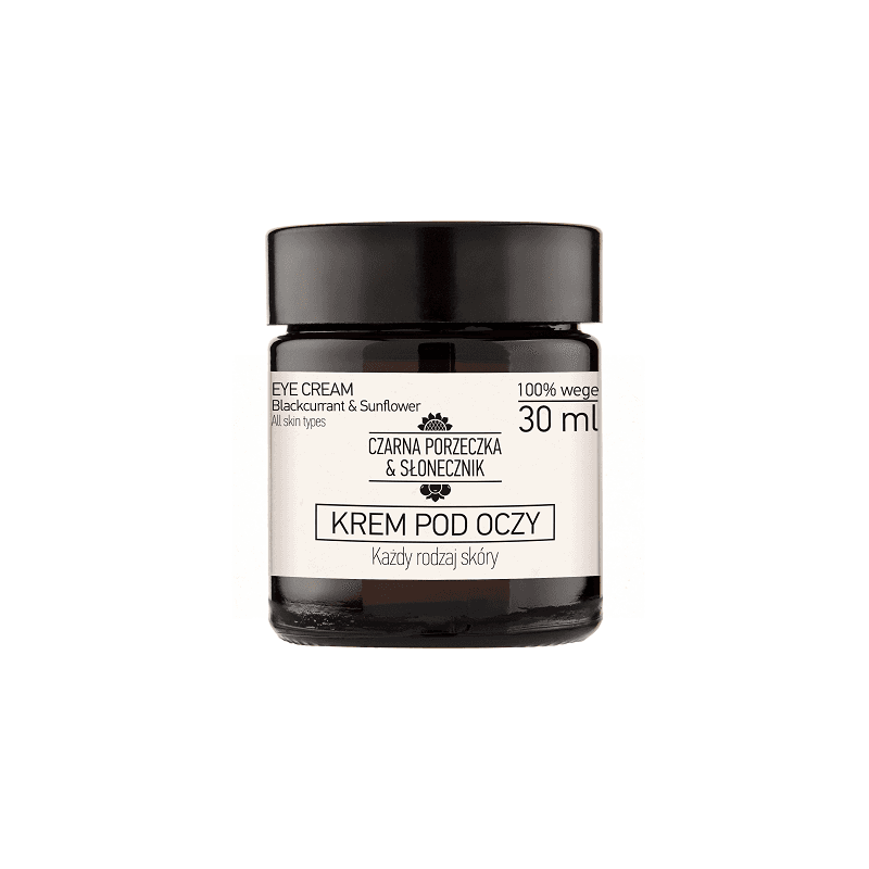 Krem pod oczy czarna porzeczka & słonecznik 30 ml - składniki naturalnego pochodzenia