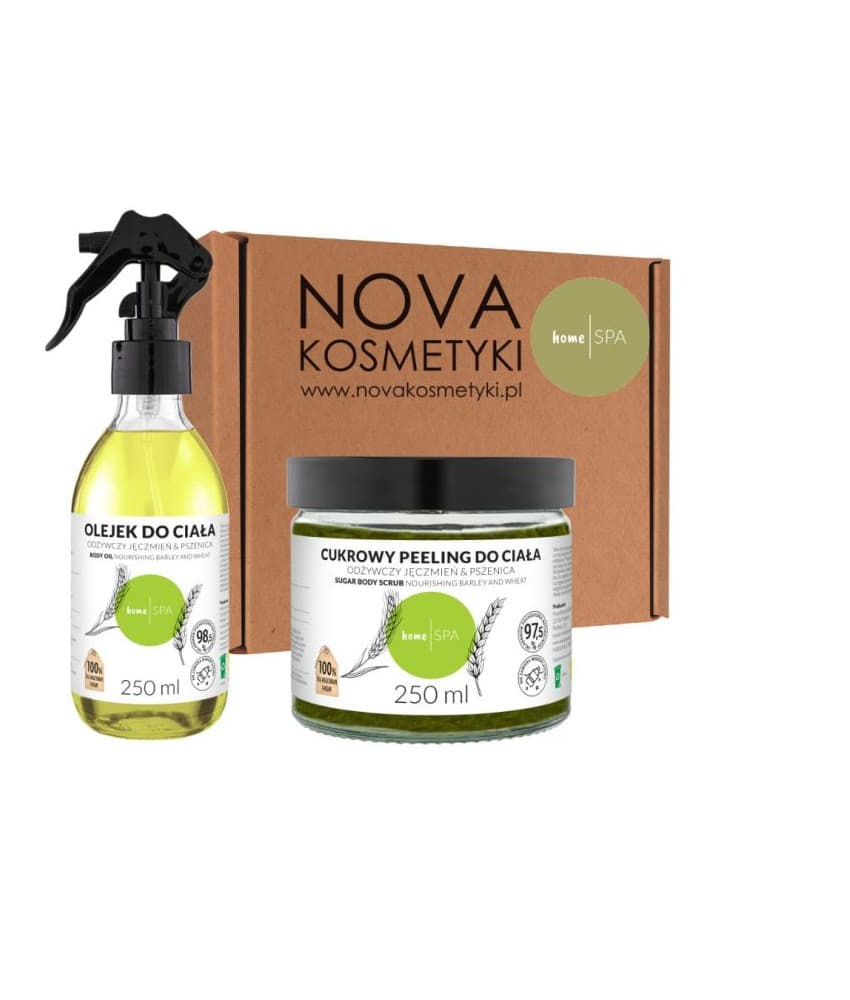 Zestaw odżywczy homespa na prezent - składniki naturalnego pochodzenia