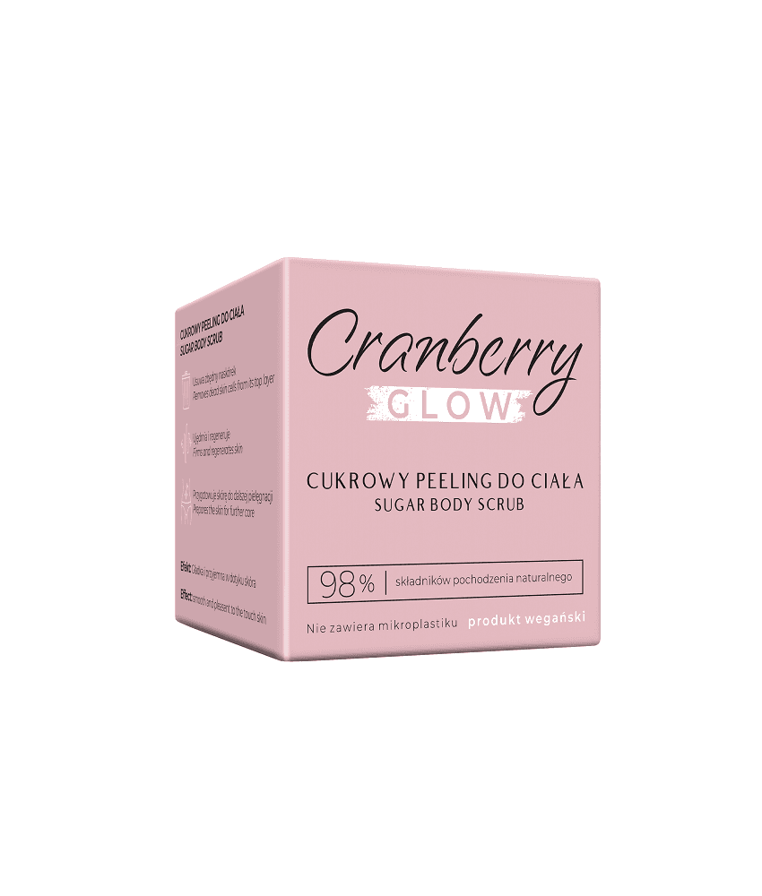 Cukrowy peeling do ciała cranberry glow 200 ml - naturalne pochodzenie składników