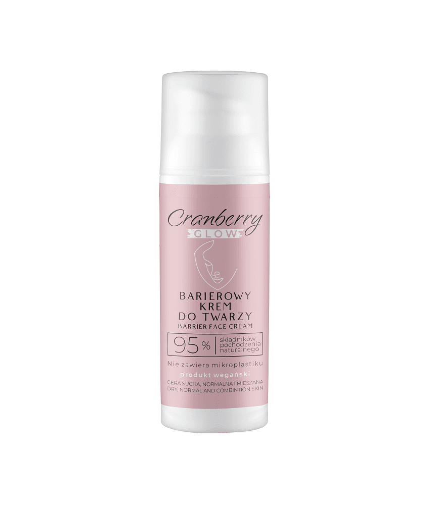 Barierowy krem do twarzy cranberry glow 50 ml - naturalne pochodzenie składników
