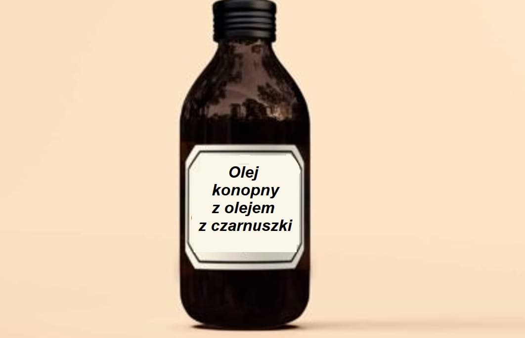 Olej konopny z olejem z czarnuszki